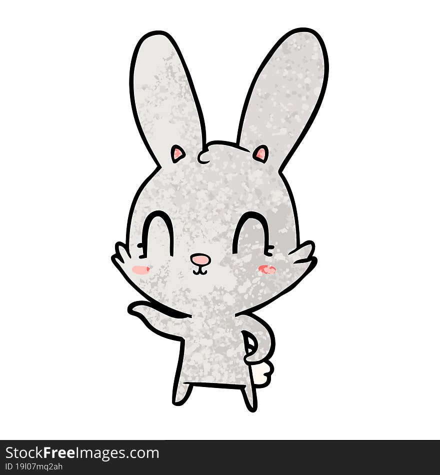 cute cartoon rabbit. cute cartoon rabbit