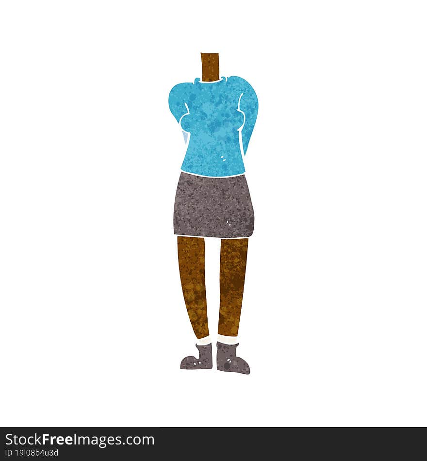 cartoon female body (mix and match cartoons or add own photos