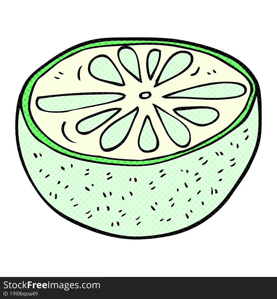 cartoon half melon