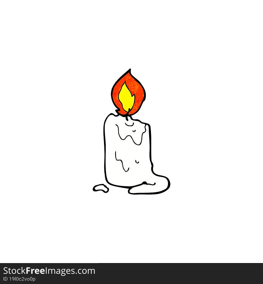 cartoon candle