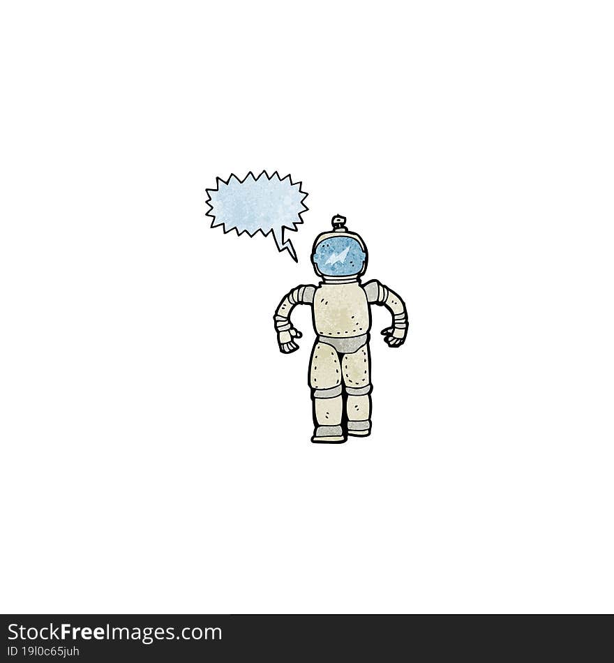 cartoon astronaut