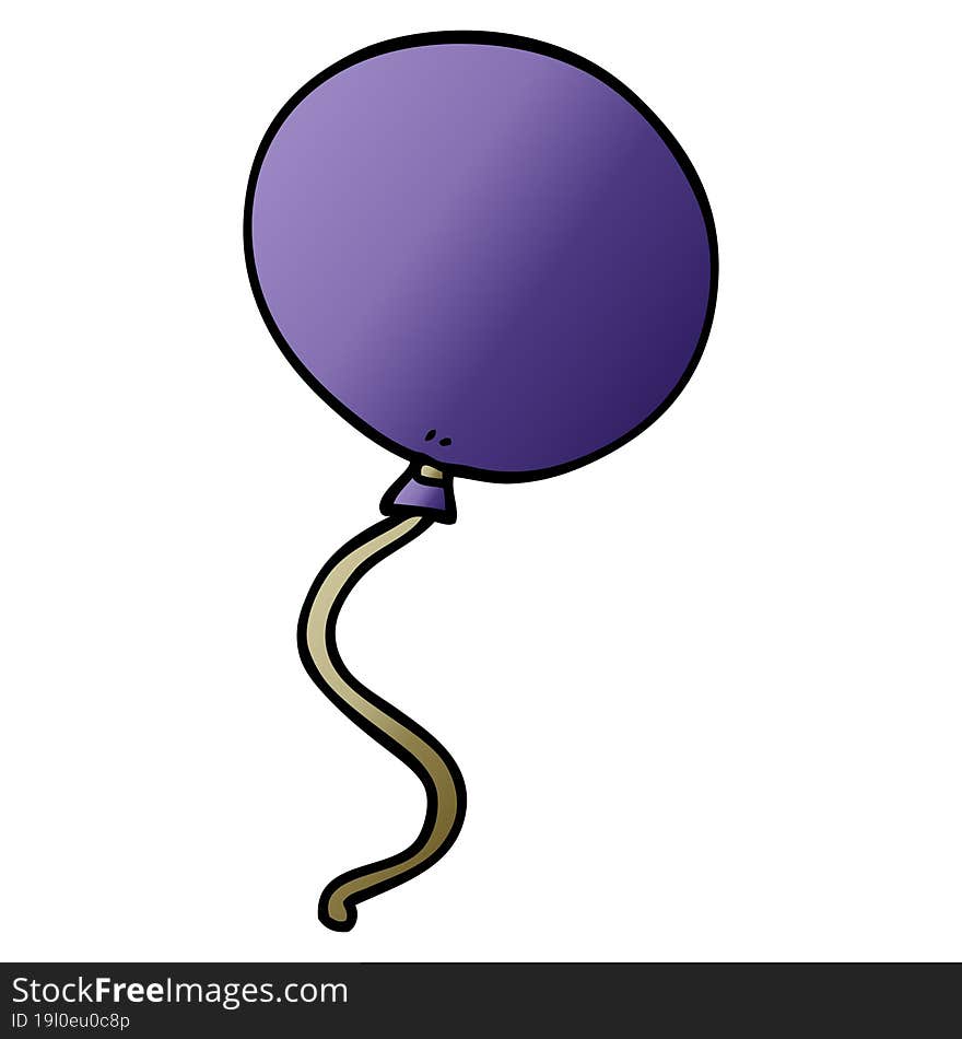 cartoon doodle balloon