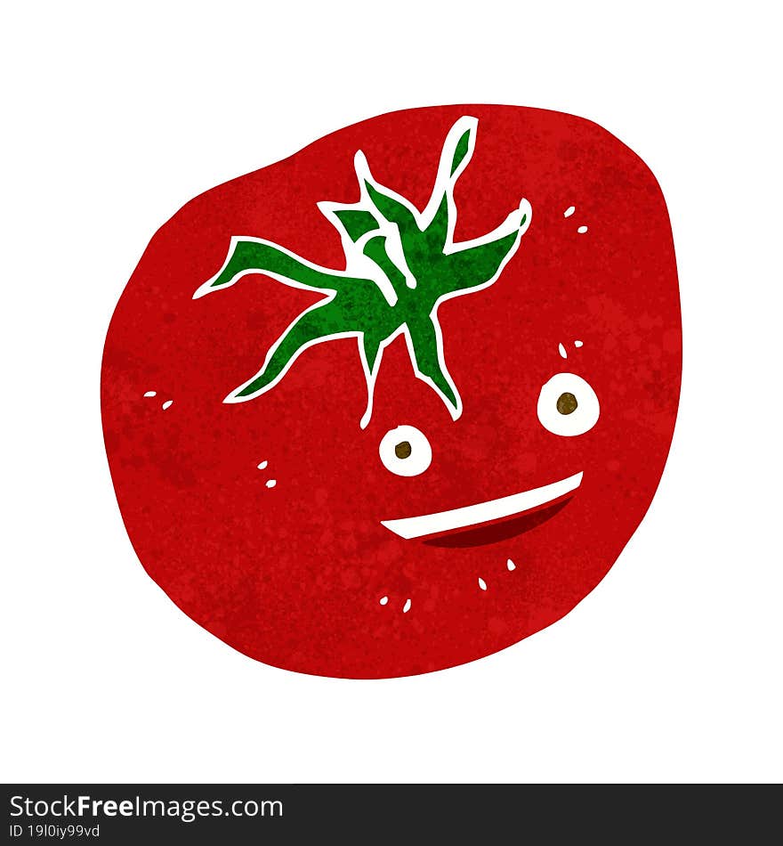 Cartoon Happy Tomato