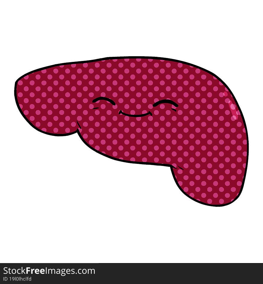 cartoon liver. cartoon liver