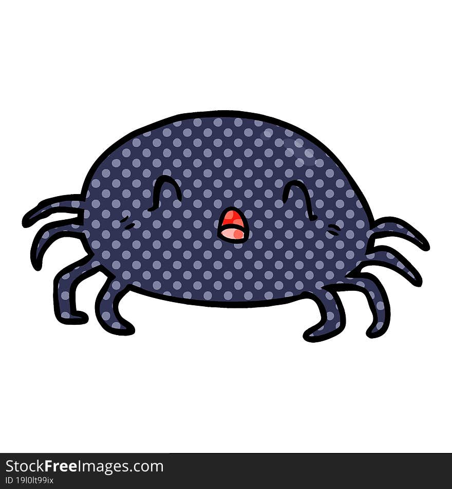 cartoon halloween spider. cartoon halloween spider