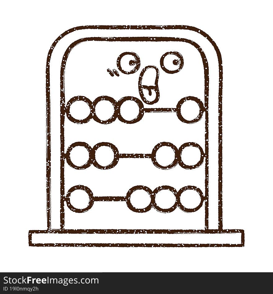 Abacus Charcoal Drawing