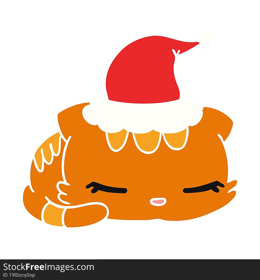 Christmas Cartoon Of Kawaii Cat