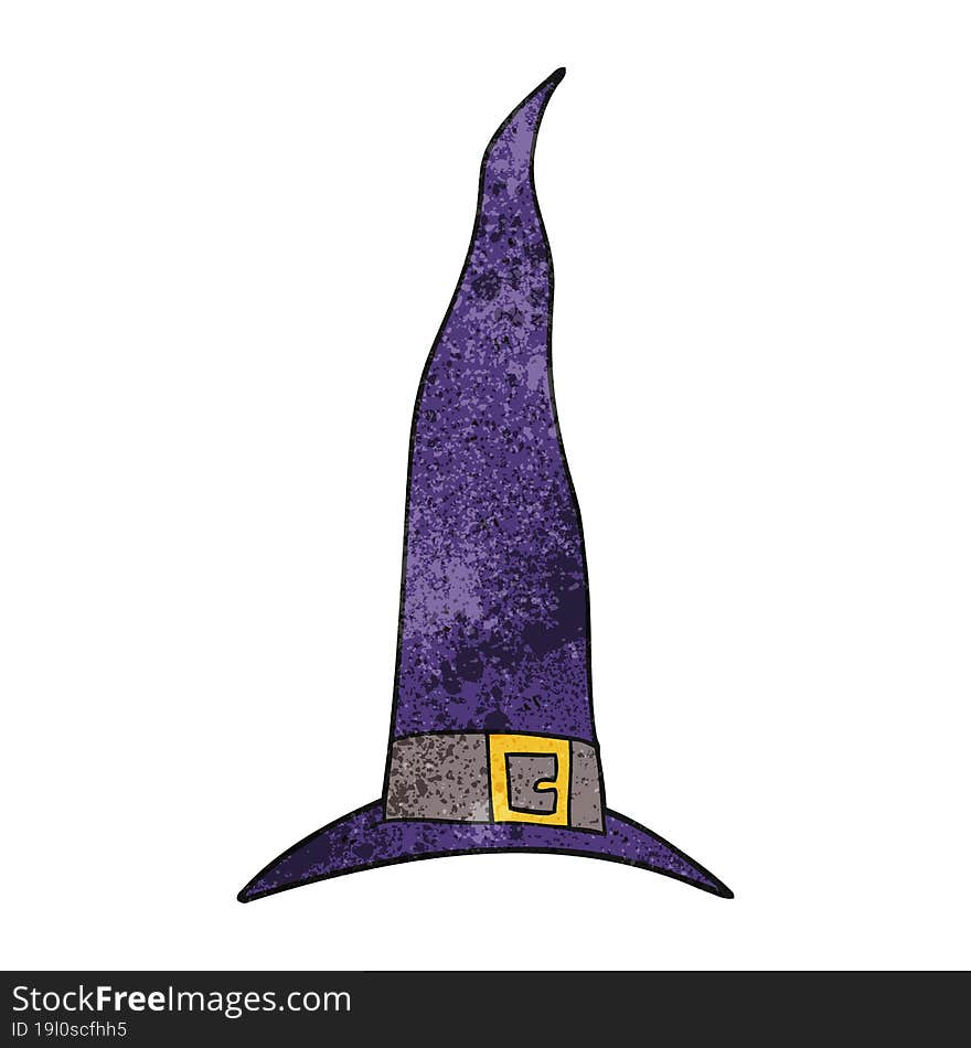 textured cartoon witch s hat