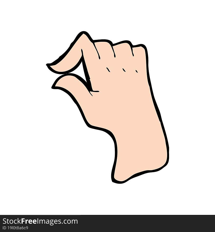 cartoon pinching hand symbol