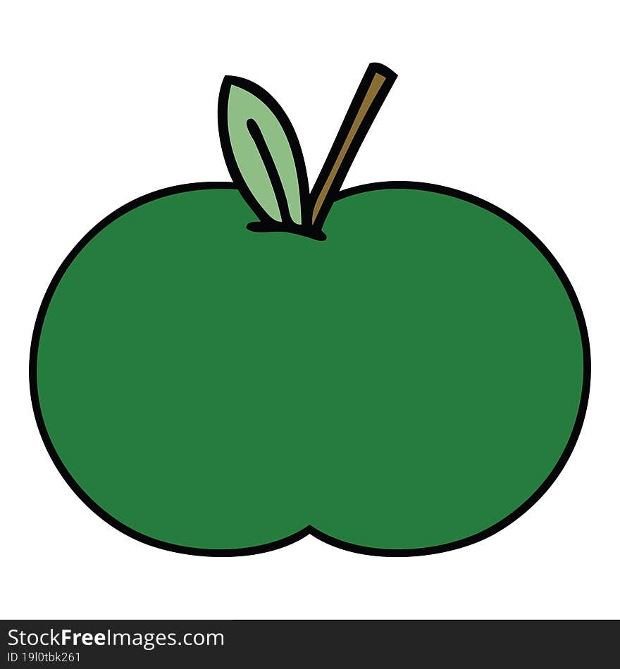 cute cartoon juicy apple