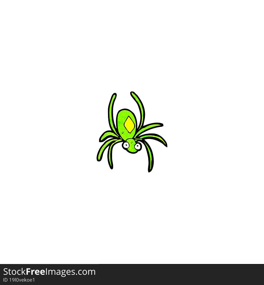 cartoon radioactive spider