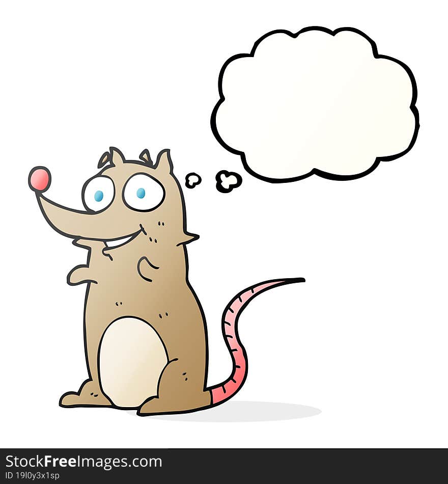 Thought Bubble Cartoon Mouse