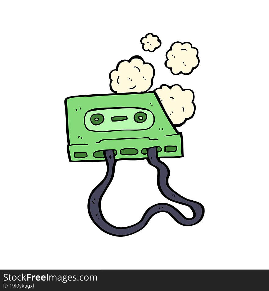 cartoon cassette tape