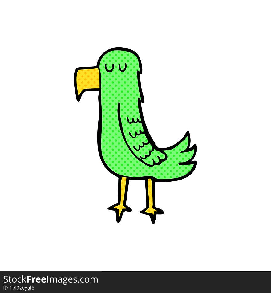 cartoon parrot