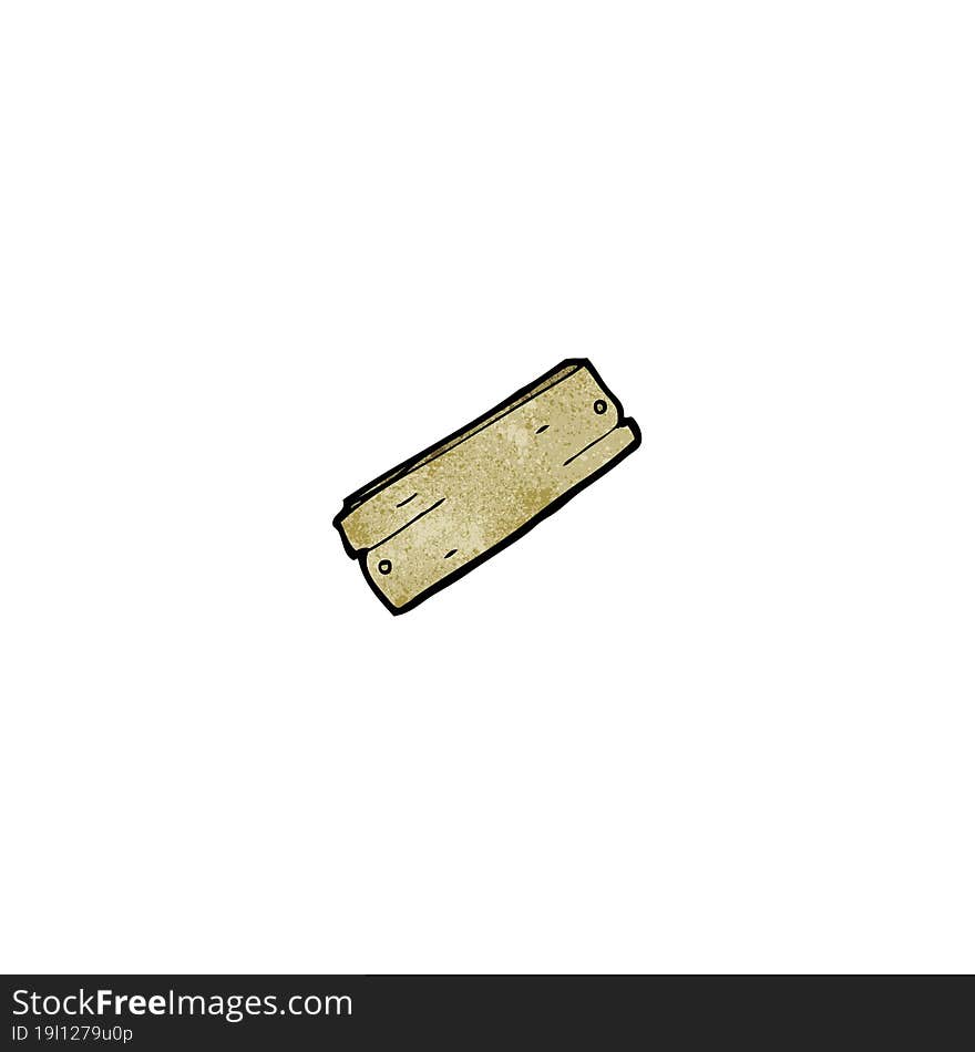 cartoon plank of wood