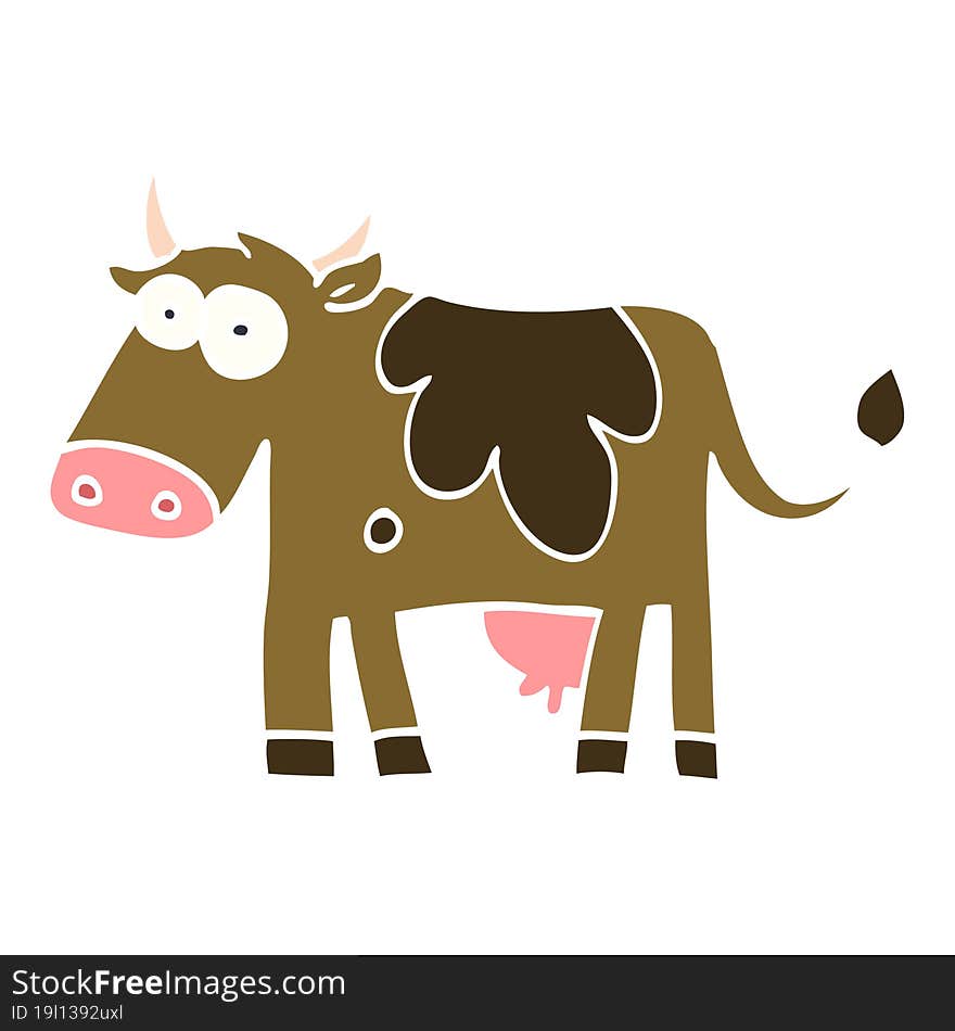 Cartoon Doodle Farm Cow