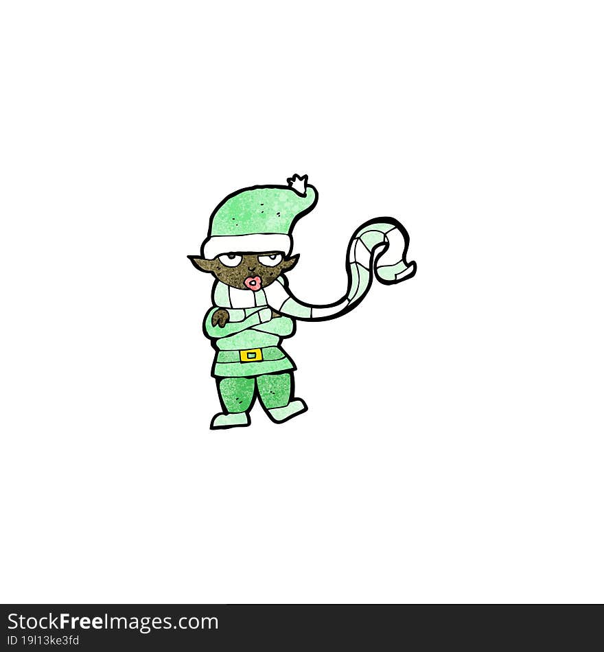 cartoon christmas elf