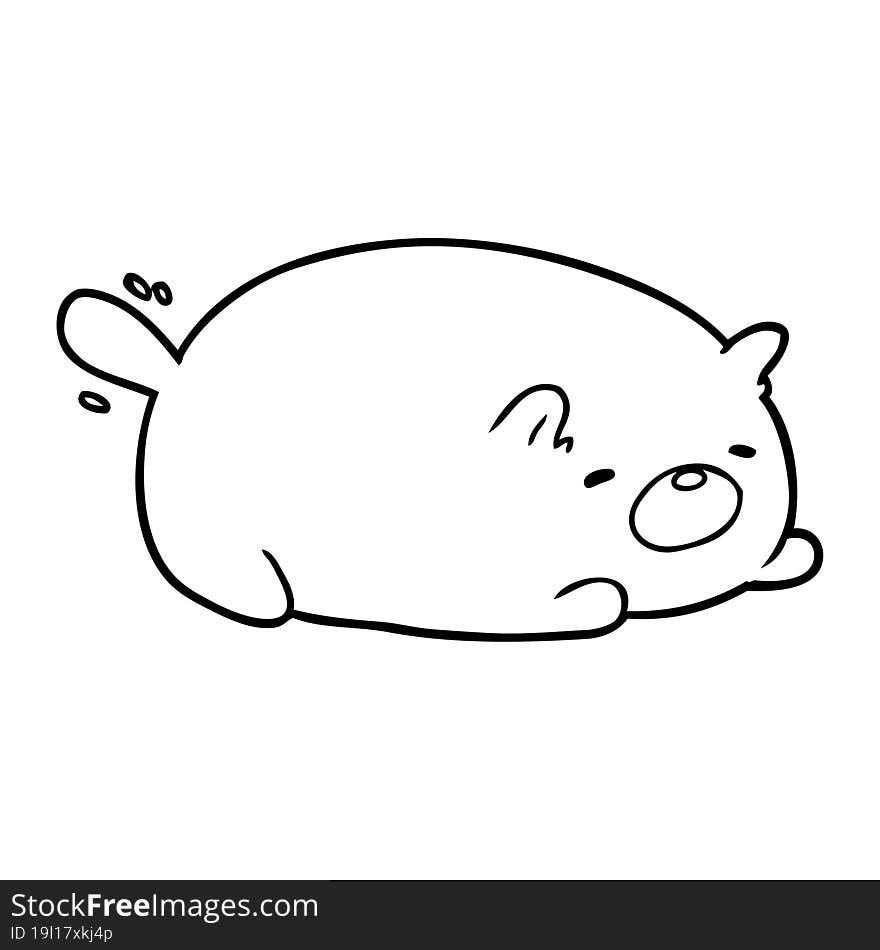 cute line drawing of a cat. cute line drawing of a cat