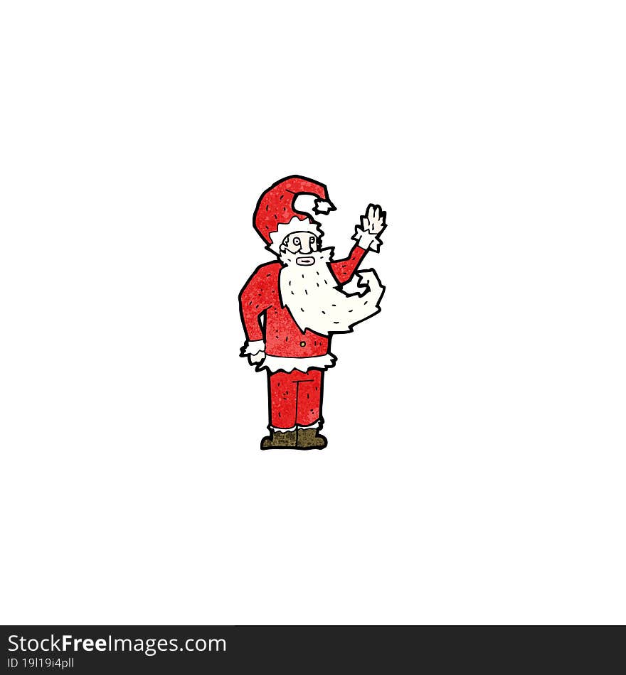 cartoon santa claus