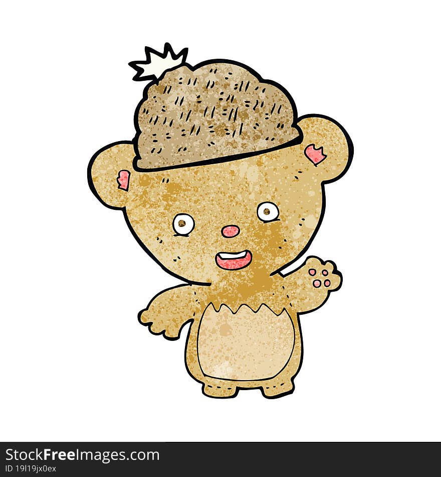 cartoon bear in hat