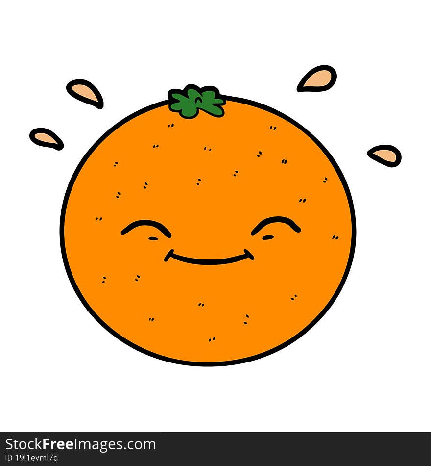 cartoon orange. cartoon orange