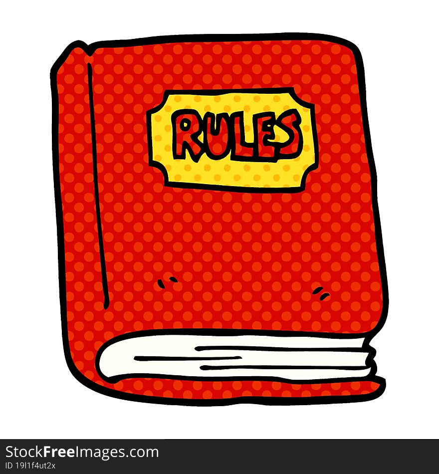 Cartoon Doodle Rule Book