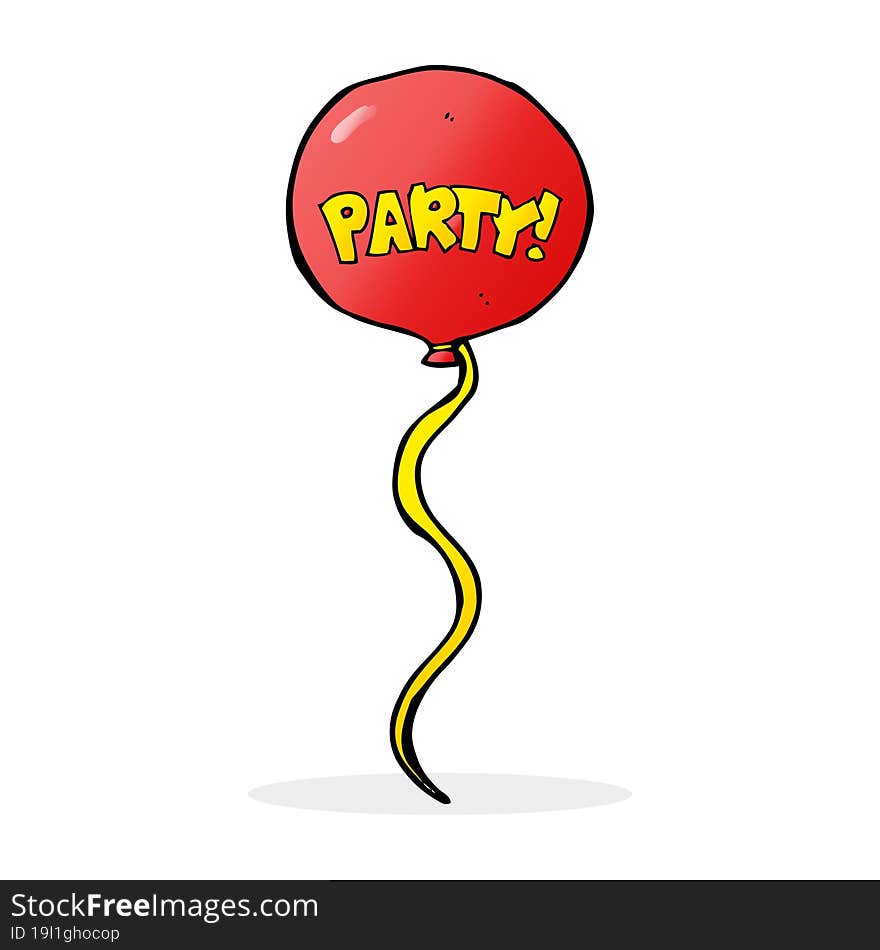 Cartoon Party Balloon