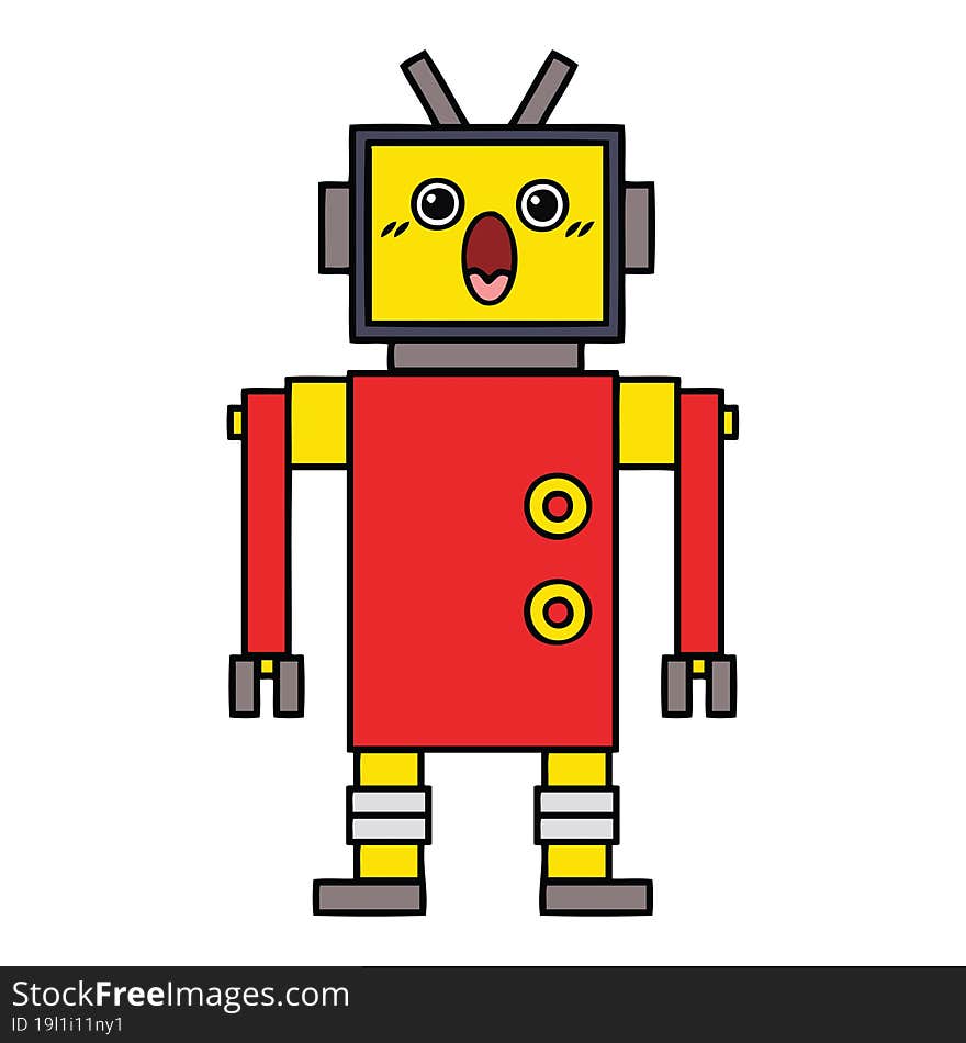 Cute Cartoon Robot