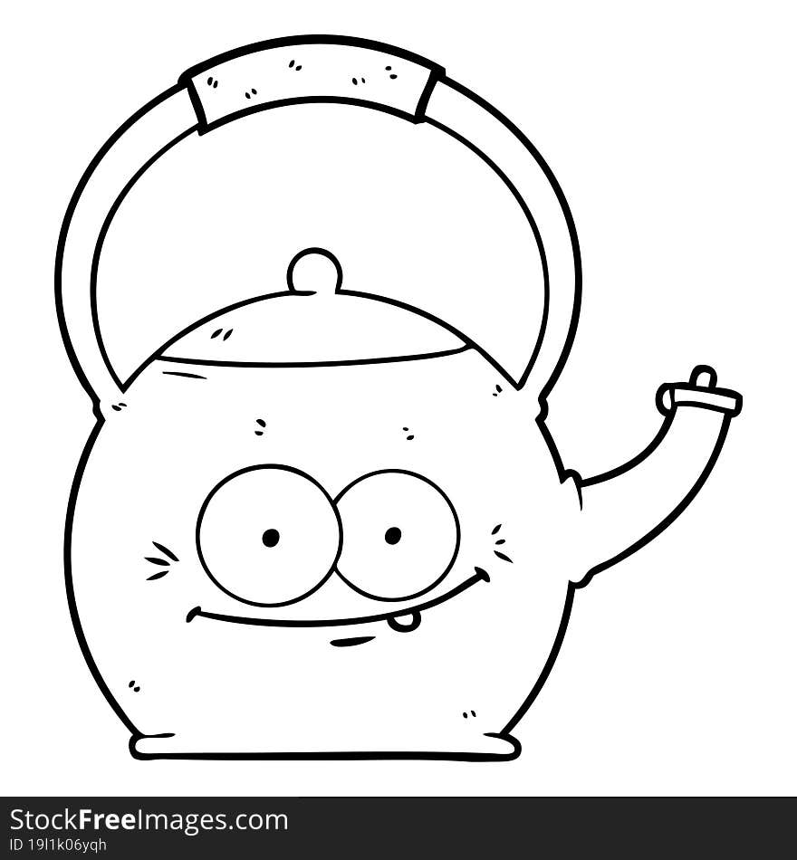 cartoon kettle. cartoon kettle