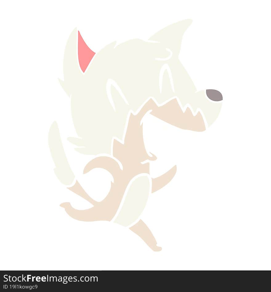 Laughing Fox Running Away