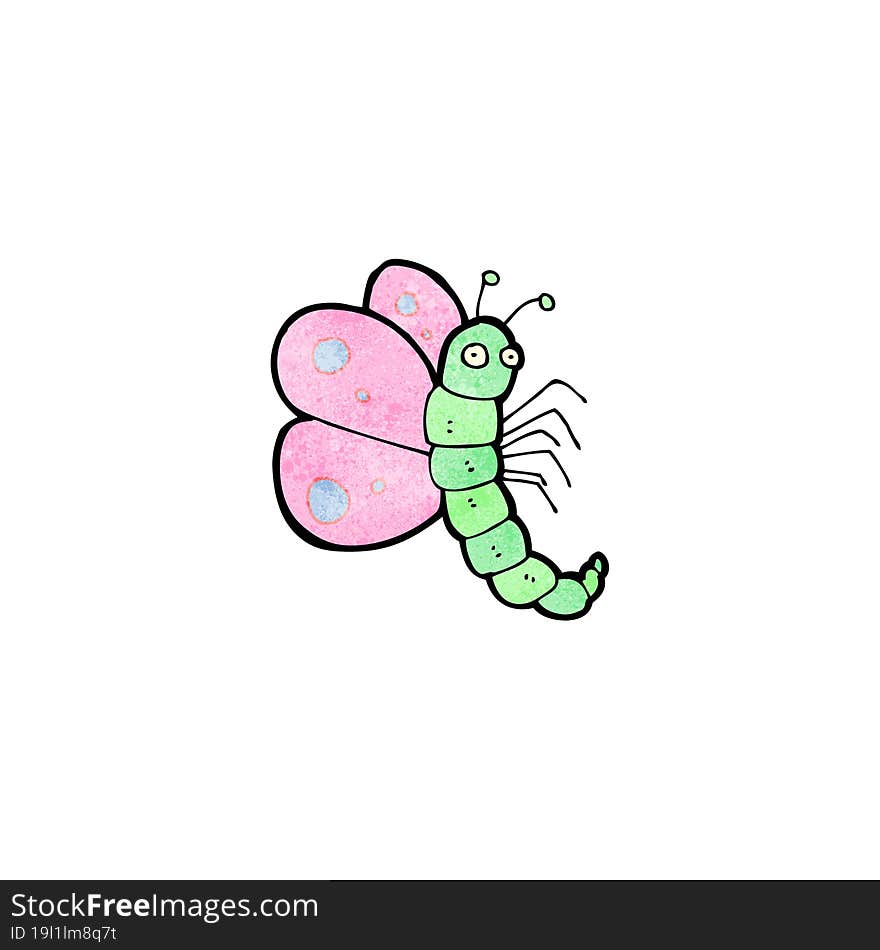 Cartoon Funny Butterfly