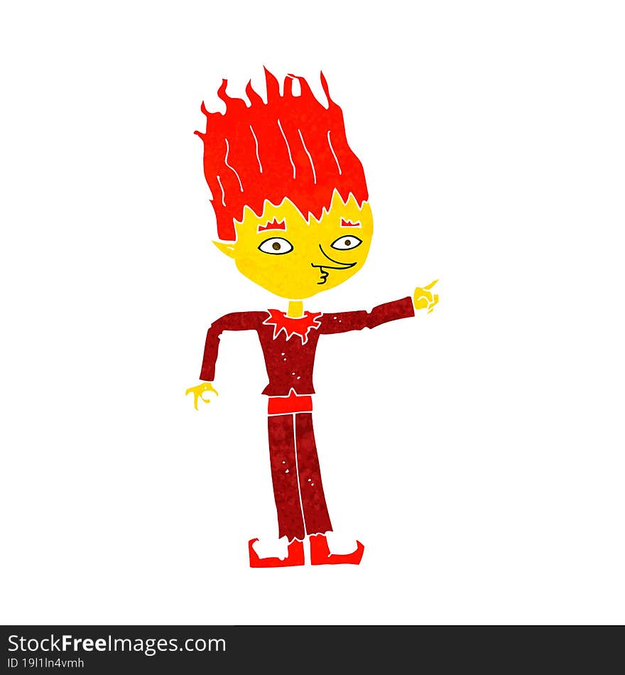 fire spirit cartoon