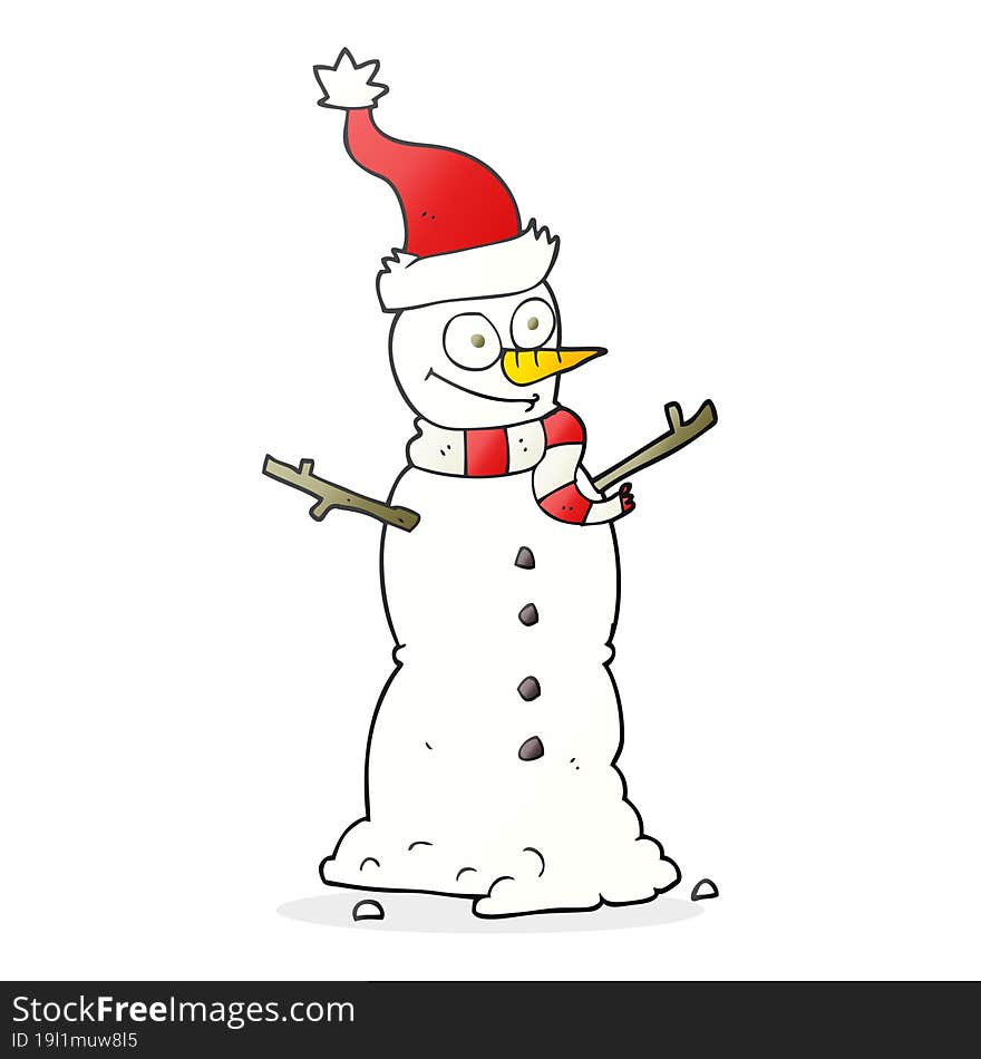 Cartoon Snowman