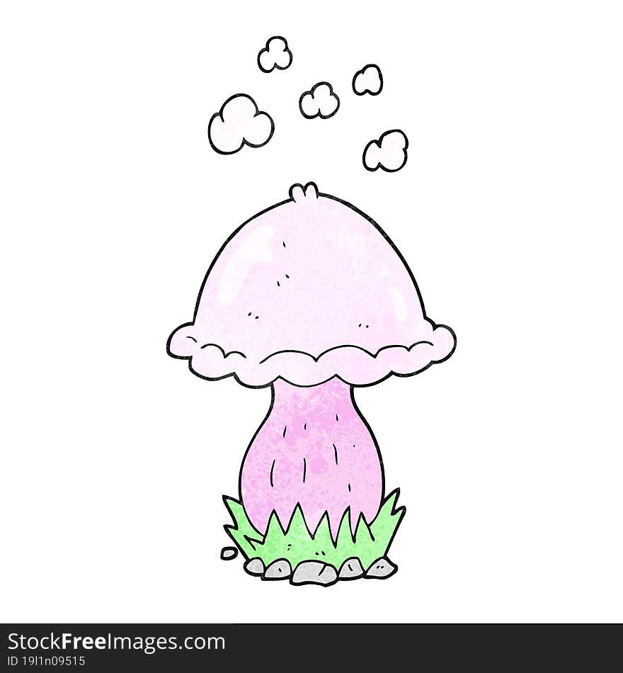 Textured Cartoon Toadstool