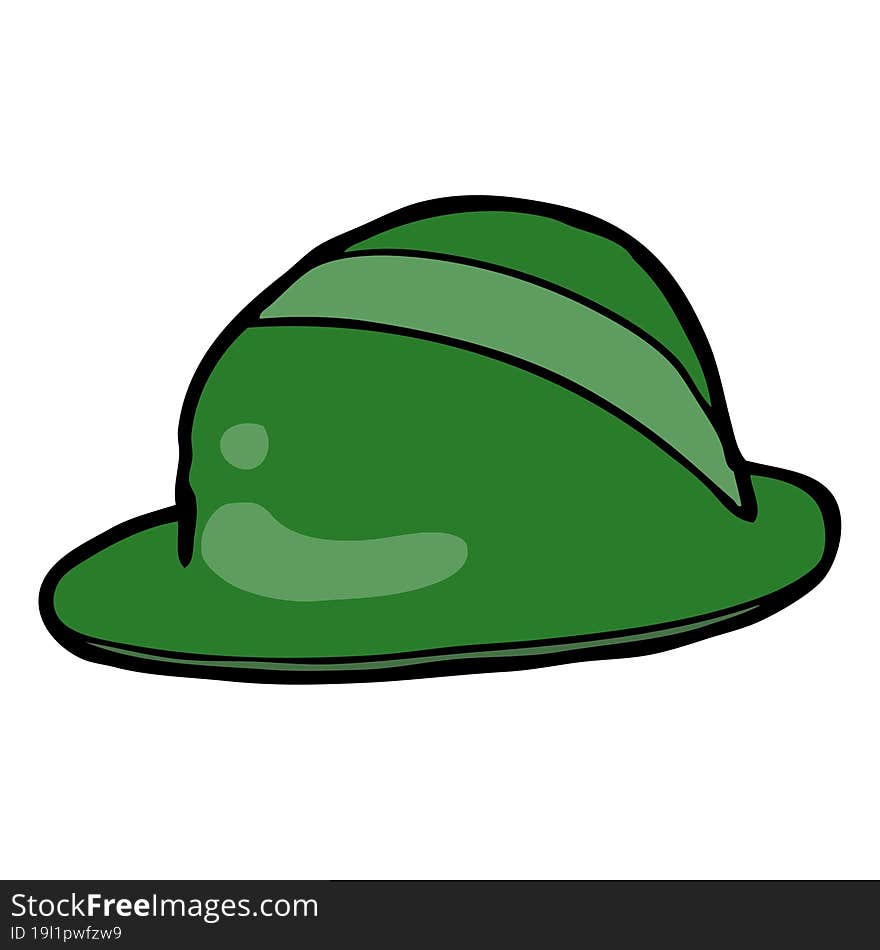 cartoon bowler hat