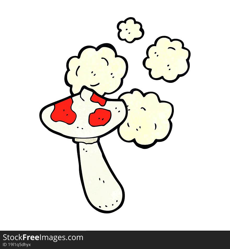 Cartoon Toadstool Mushroom