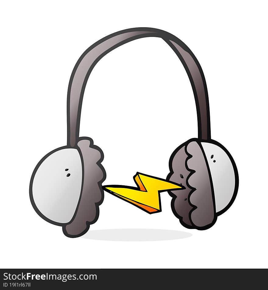 cartoon headphones