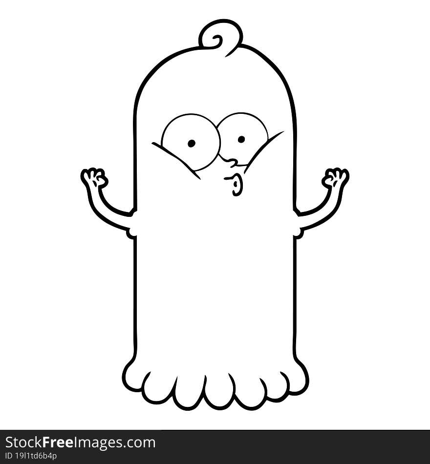 cartoon ghost. cartoon ghost