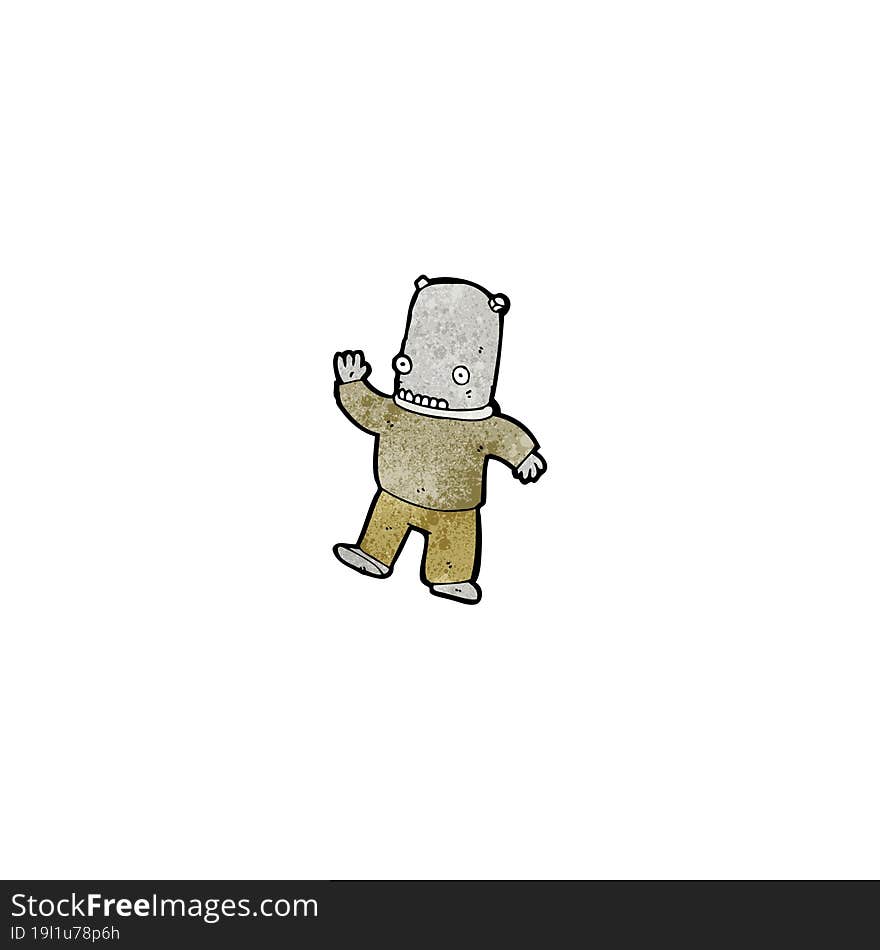 cartoon space man