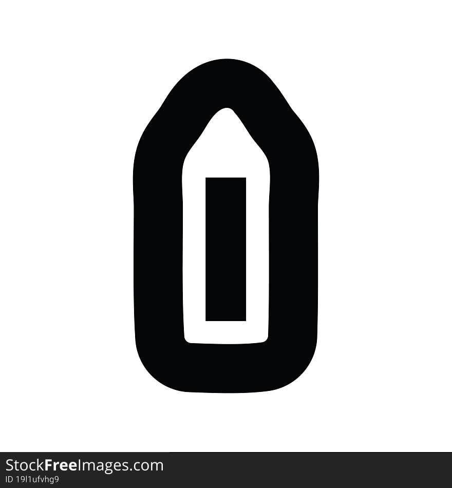 simple pencil icon symbol