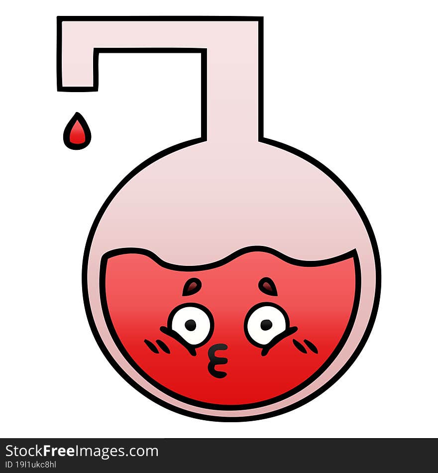 gradient shaded cartoon science experiment