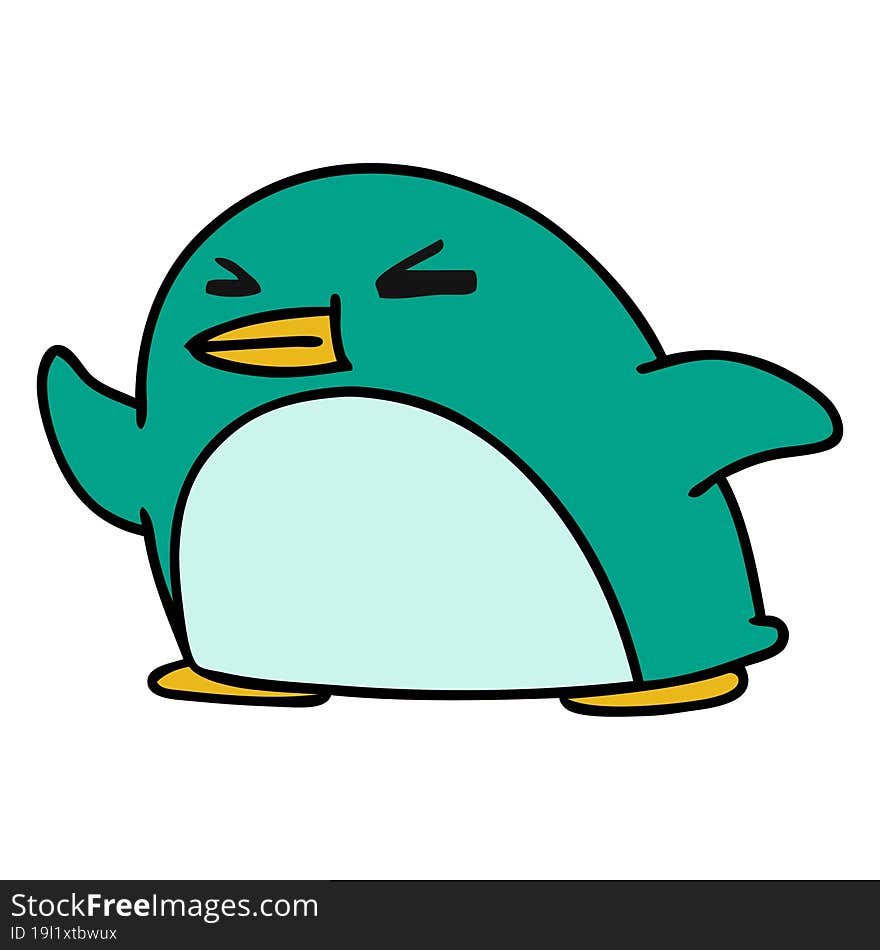 cartoon kawaii of a cute penguin