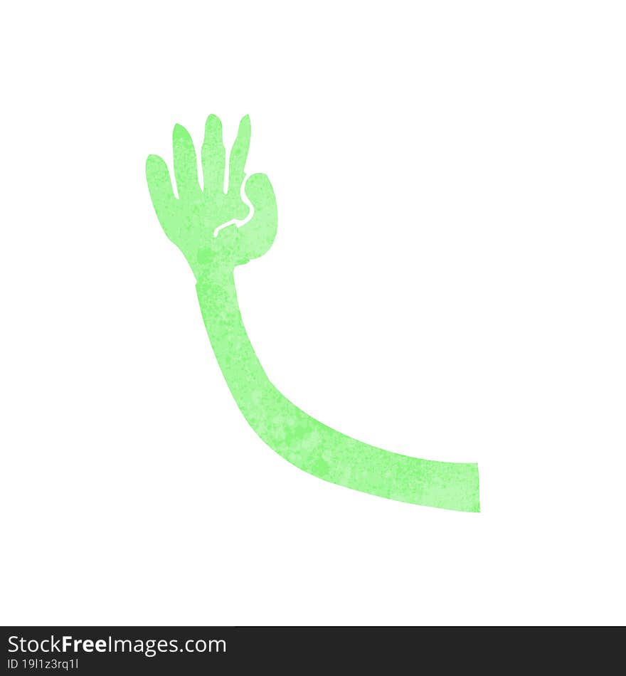 cartoon monster arm