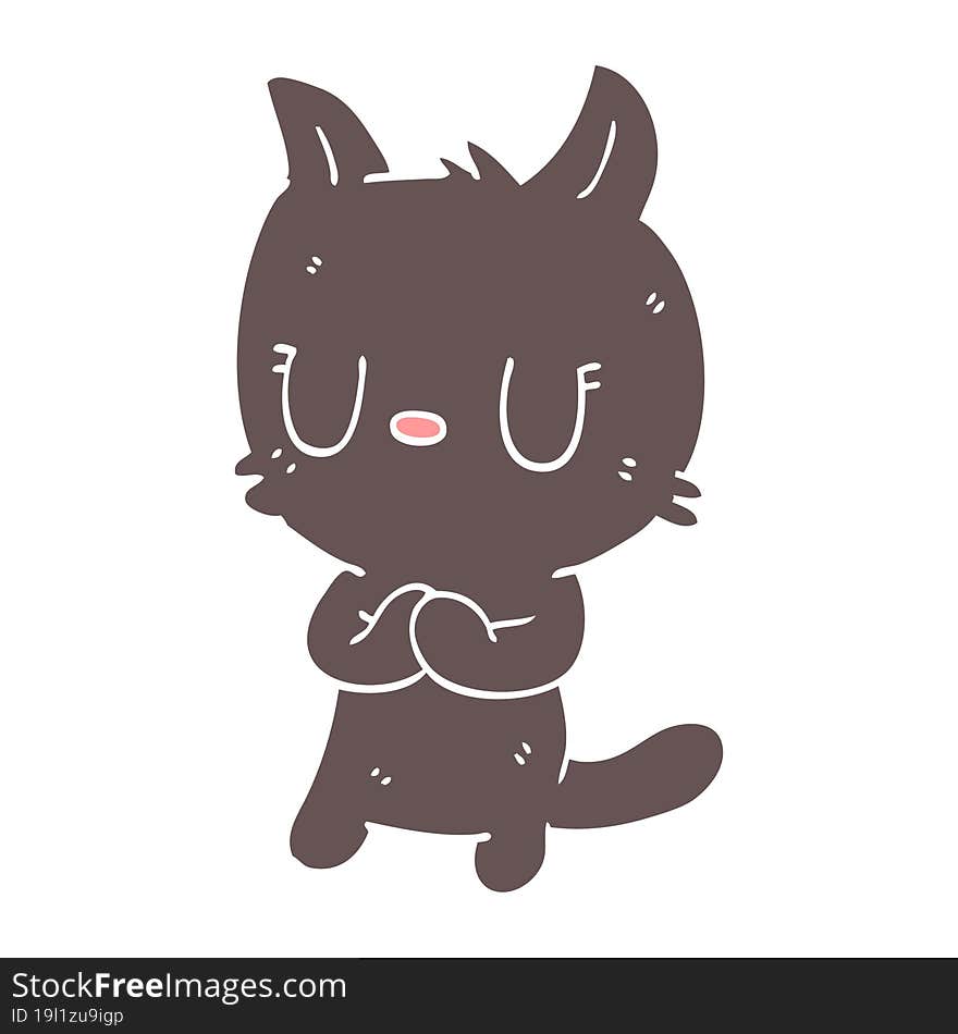 cute cartoon doodle cat