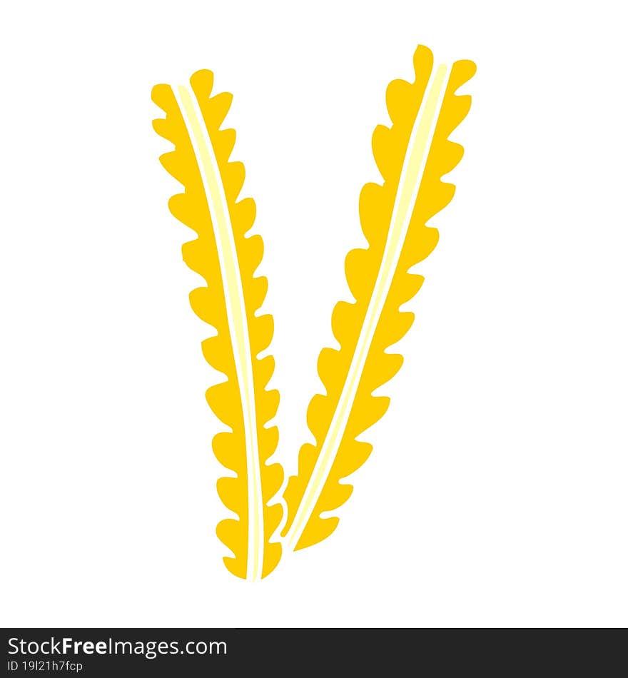 Cartoon Doodle Strands Of Wheat