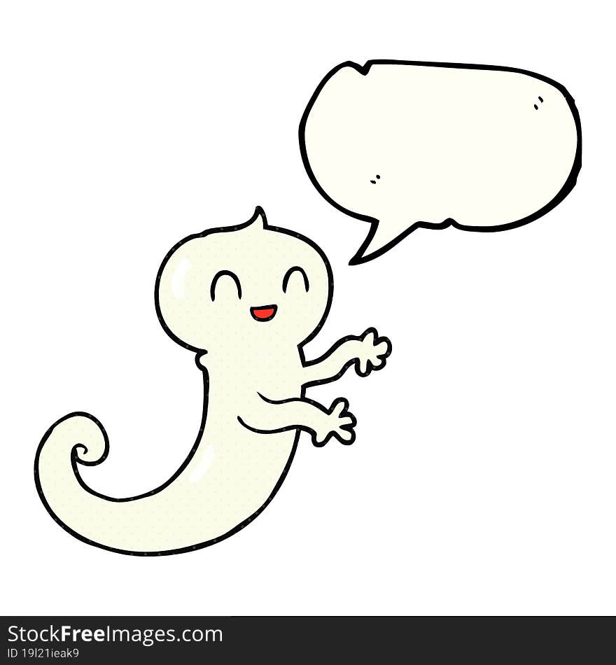 comic book speech bubble cartoon ghost