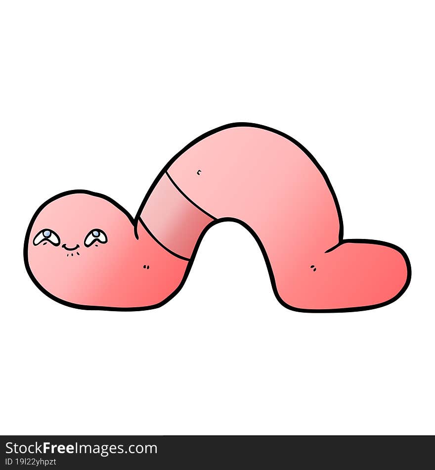 cartoon worm. cartoon worm