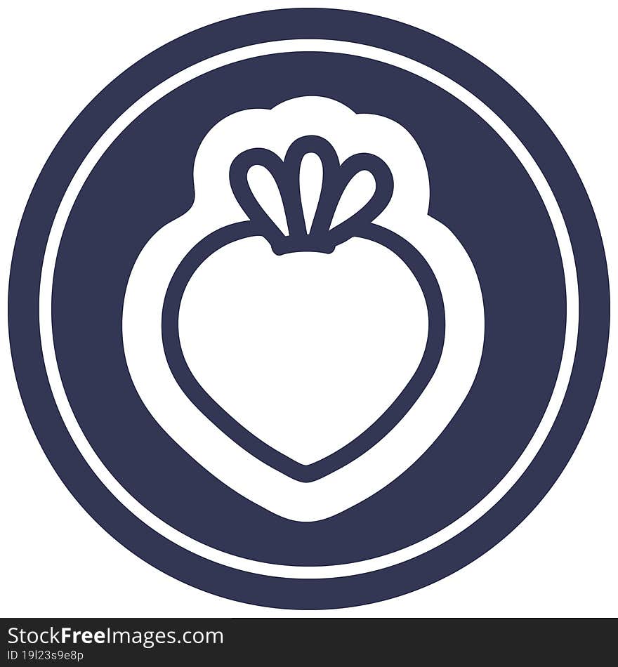 fresh fruit circular icon