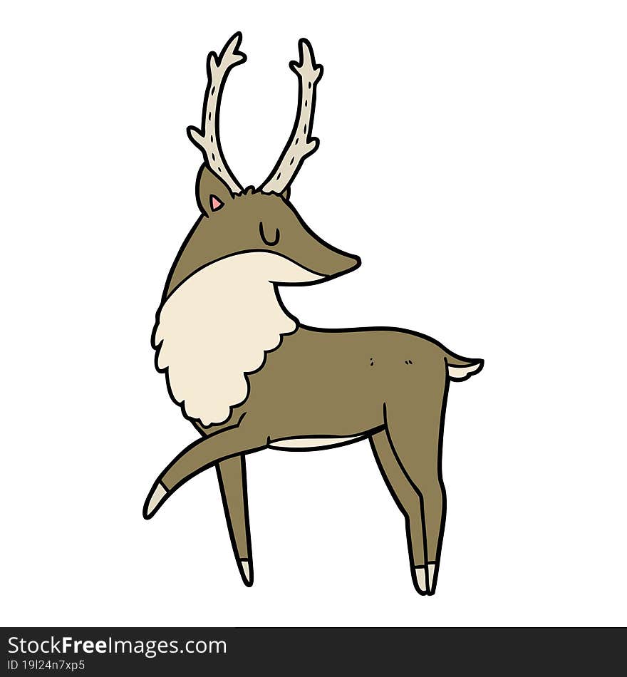 cartoon stag. cartoon stag