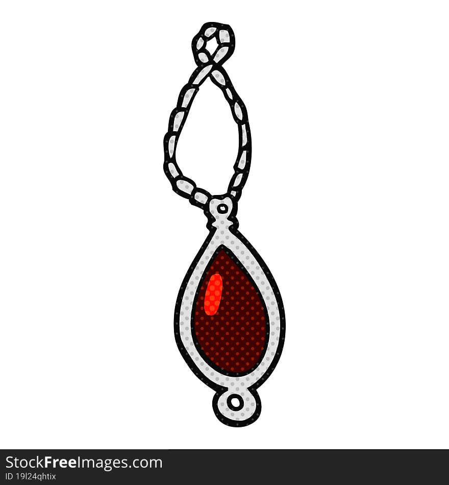 Cartoon Red Pendant